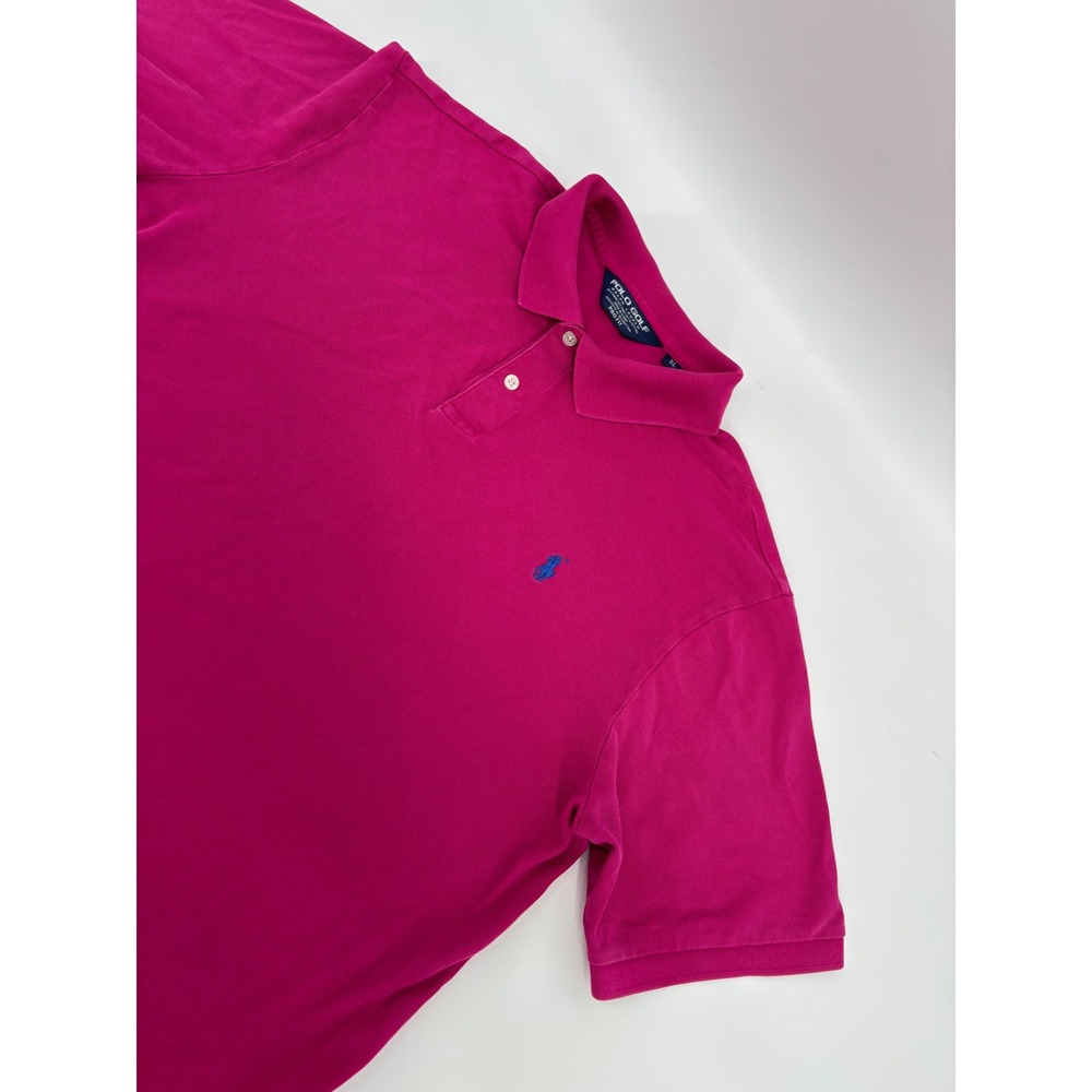Polo Golf Ralph Lauren Mens XL Magenta Pink Pima Cotton Pro Fit Polo Shirt